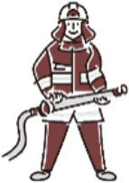 消防士のイラスト