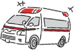 救急車のイラスト